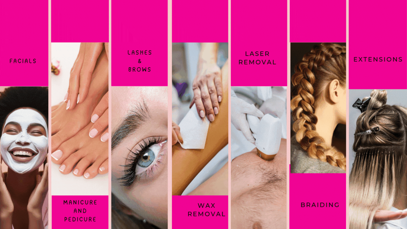 facials, manicures, pedicures, lashes & brows, wax and laser removal, hair braiding and extensions facials, manicures, pedicures, lashes & brows, wax and laser removal, hair braiding and extensions in Waddington, Lincoln
